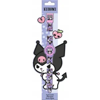 Hodinky HELLO KITTY KUROMI DIGITÁLNÍ LED HODINKY pro holčičku 1721
