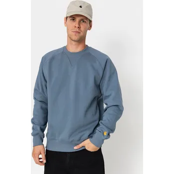 Pánská mikina Carhartt WIP Chase (angelite/gold) L, modrá