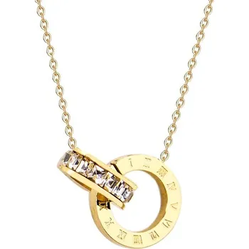 Náhrdelník Luxusní náhrdelník s římskými číslicemi | Dámský řetízek - zlatá