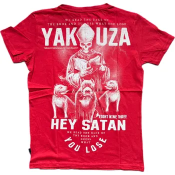 Pánské oblečení Pánské triko Yakuza TSB 17023 ribbon red velikost: M