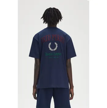 Pánské oblečení Tričko Fred Perry Tennis Blue X86 6714955 XL