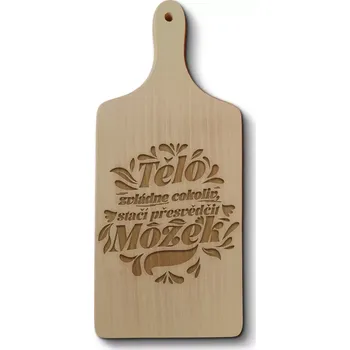 Kuchyňské prkénko Sablio Prkénko Tělo zvládne cokoliv, stačí přesvědčit mozek