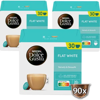 Kapsle do kávovarů káva Nescafé Dolce Gusto Flat White 3x30 ks