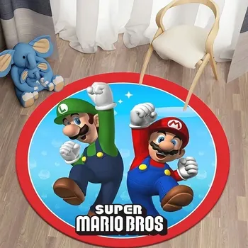 Koberec Super Mario kulatý herní koberec | bytový textil - 5 , 40x40cm