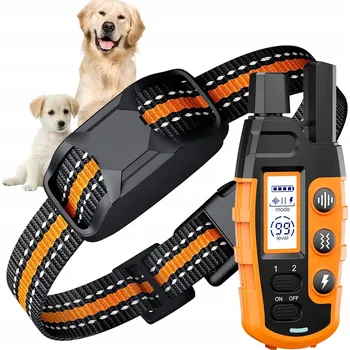 Obojek pro psa Elektrický Výcvikový Obojek pro Psa s Dálkovým Ovládáním, Dosah 1000 m