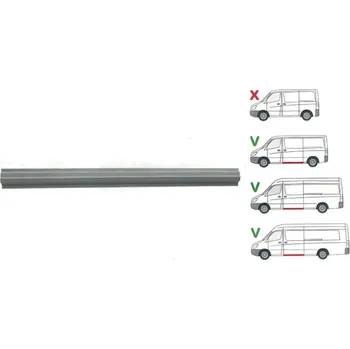 Nárazník Opravný plech prahu pod posuvné dveře levý DODGE SPRINTER (906), 01.2007-12.2009,MERCEDES SPRINTER 209-524 (W906), 04.2006-10.2013,MERCEDES SPRINTER 210-519 (W906), 10.2013-06.2018,VOLKSWAGEN CRAFTER (2E),12.2005-04.2017