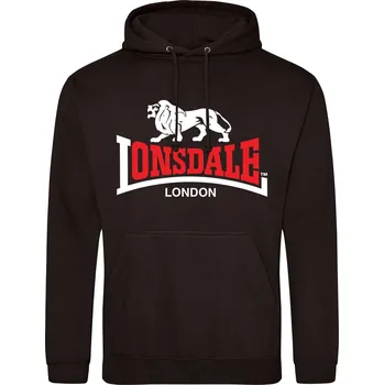 Pánské oblečení Mikina Lonsdale Black 2 1837726 M