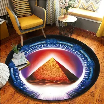 Koberec Měkký kulatý koberec Stargate | bytový textil - 7 , 40x40cm