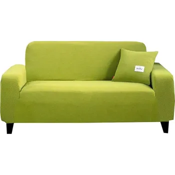 Napínací potah Elastický potah na sedačku geometrický design | dekorace - Trávová zelená , 5 míst k sezení