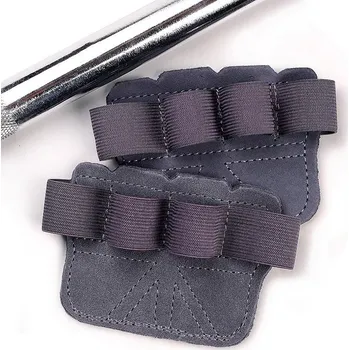 Posilovací kožené rukavice na trénink | fitness 2 ks - Tmavě šedá