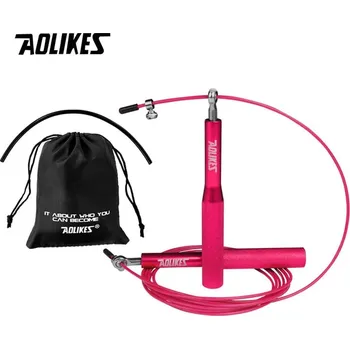 Švihadlo Rychlostní švihadlo Aolikes pro crossfit a box | fitness švihadlo, sportovní pomůcka - 3203 -- Růže