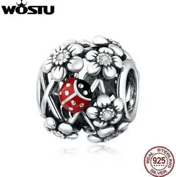 Přívěsek Stříbrný přívěsek na náhrdelník s motivem beruška ebo motýl | přívěsek, korálek - DXC1641