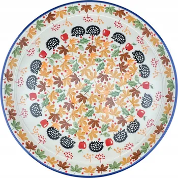 Kulatý tác Ježci 26 cm, dekor AS71, keramika Bolesławiec