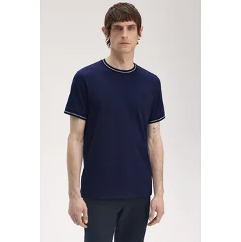 Pánské oblečení Tričko Fred Perry Tennis Blue Y21 2258731 2XL