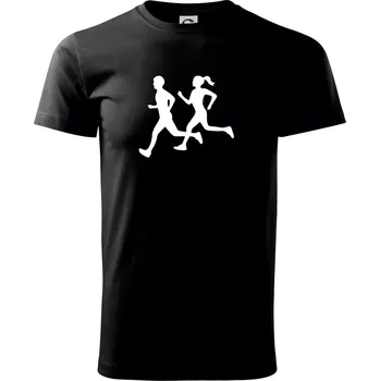 Pánské tričko Bezci - žena a muž (Moňas) - Triko extra velké (5-8XL) - 8XL ( Černá )