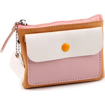 Peněženka / mini kabelka / klíčenka 8x10 cm, střední, 3 béžová velbloudí