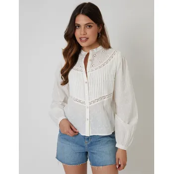 Dámská košile Košile Threadbare Cream 379863 10 (S)