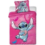 FARO Povlečení do postýlky Lilo and Stitch pink Bavlna, 100/135, 40/60 cm