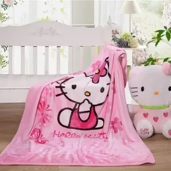 Dětská deka Hello kitty flanelová deka na spaní | deka, přikrývka - Hello Kitty 06 , 100-140CM