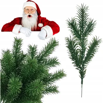 Vánoční dekorace 10 x VĚTVIČKA SMRKOVÁ JAKO ŽIVÁ NA VÁNOČNÍ DEKORACE VĚNEC VÁNOČNÍ STROMEK BOROVICE