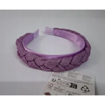 Čelenka Čelenka do vlasů, pletená, fialová, lesklá
