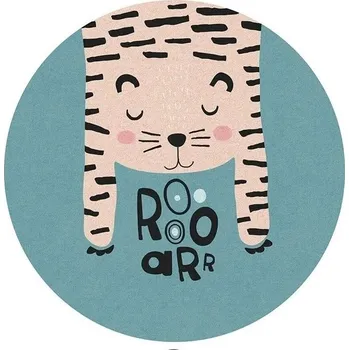 Koberec Měkký kulatý dětský koberec s potiskem | bytový textil - K. , Průměr 250 cm