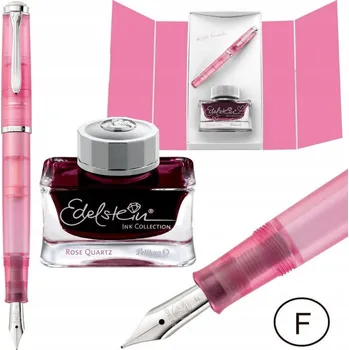 PLNICÍ PERO CLASSIC F M205 ROSE QUARTZ + INKOUST EDELSTEIN PELIKAN