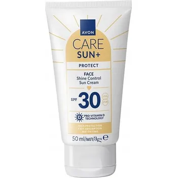 Přípravek na opalování AVON Opalovací krém na obličej SPF30 Matující Care Sun+ s Aloe