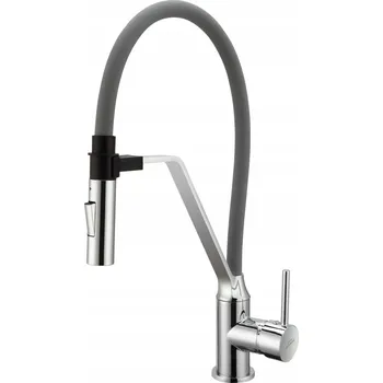 Vodovodní baterie Kuchyňská stojánková baterie Invena Terra šedá