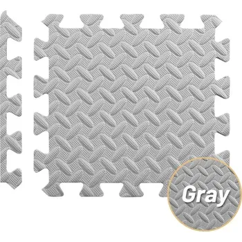 podložka na cvičení Masážní eva puzzle podložka do posilovny | sportovní vybavení - ŠEDÁ , 20 ks