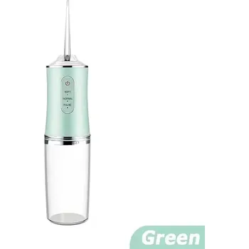Ústní sprcha Elektrická ústní sprcha s inteligentním čipem | dentální irigátor 4 ks - Zelený