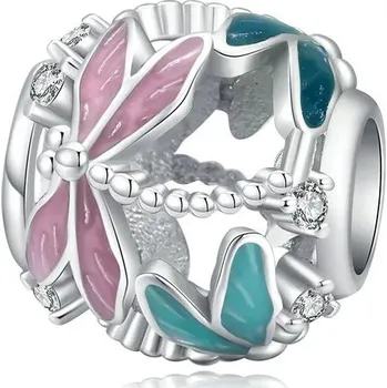 Přívěsek Stříbrný přívěsek na náhrdelník s motivem beruška ebo motýl | přívěsek, korálek - DAC198