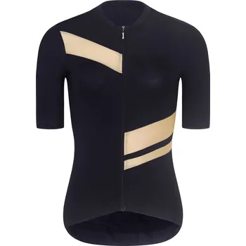 cyklistický dres RIVANELLE Cyklistický dres s krátkým rukávem - GLAMOR - černá/béžová XS