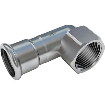 Fitinka Conex CONNEX A PRESS INOX 316L koleno 90°, 18x1/2", s vnitřním závitem, lisovací, voda, nerez ocel