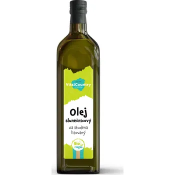 Rostlinný olej Vital Country Slunečnicový olej lisovaný za studena BIO 1000 ml