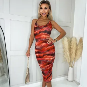 Dámské šaty Šaty AX Paris Rust 9493227 18 (2XL)