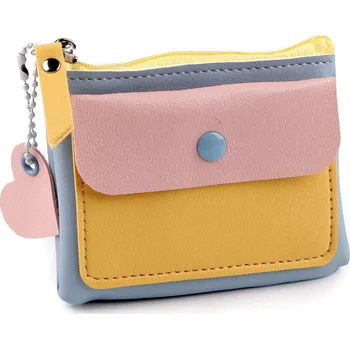 Peněženka / mini kabelka / klíčenka 8x10 cm, velké, 7 modrá ledová