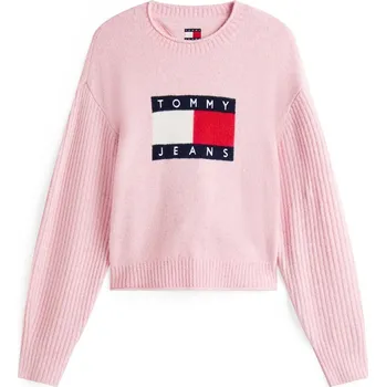 Dámský svetr Šaty Tommy Jeans Mystic Pink Htr 2471631 16 (XL)