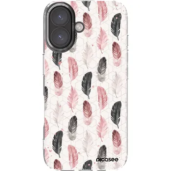 Pouzdro na mobilní telefon Picasee silikonový průhledný obal pro Apple iPhone 16 - Pírka 2