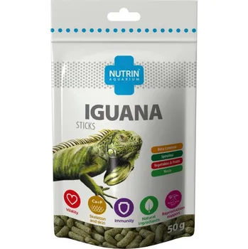 Krmivo pro terarijní zvíře Nutrin Aquarium Iguana Sticks 50g
