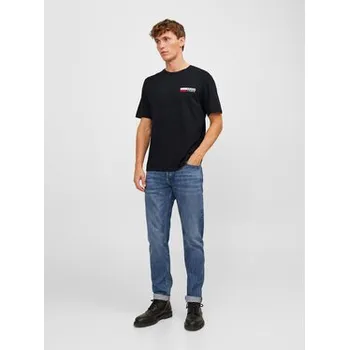 Pánské tričko Jack & Jones T-Shirt Corp 12233999 Černá Standard Fit XXL