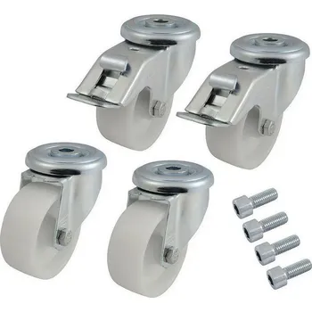 Rozvaděč Kolečka pod stojanový rozvaděč, nosnost 600 kg, set 4 kusů SOLARIX 80823000