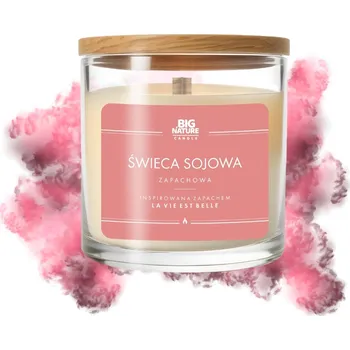 Svíčka Sójová vonná svíčka LA VIE EST BELLE Big Nature