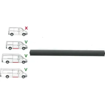 Nárazník Opravný plech prahu pod posuvné dveře pravý DODGE SPRINTER (906), 01.2007-12.2009,MERCEDES SPRINTER 209-524 (W906), 04.2006-10.2013,MERCEDES SPRINTER 210-519 (W906), 10.2013-06.2018,VOLKSWAGEN CRAFTER (2E),12.2005-04.2017