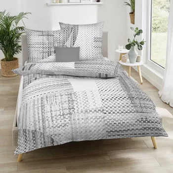 Povlečení Kaeppel | Povlečení flanel Supreme šedé, 140x200, 70x90