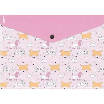 Školní desky A4 OBÁLKOVÉ na patentku PEJSCI Biurfol