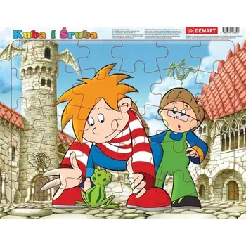 Puzzle Puzzle Demart 30 dílků Puzzle v rámu Kuba a šroub