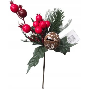 Vánoční dekorace VĚTVIČKA PIK VÁNOČNÍ Ozdoba dekorativní - 1 Ks.