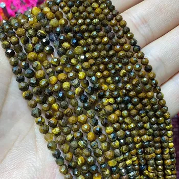 Dětské navlékací korálky Přírodní korálky | šperky - tygří oko , 2mm