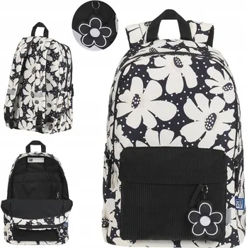 Školní batoh vícekomorový Oxford černý 26 l